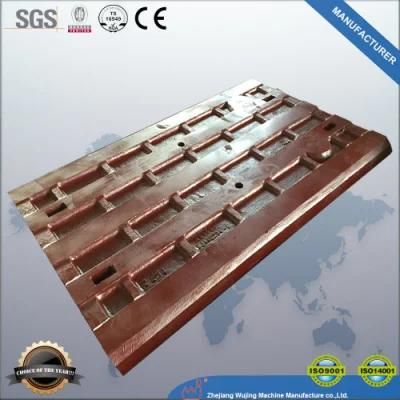 Hot Sale Crusher Parts High Manganese Steel Stone Crusher Jaw Plates