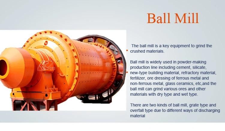 Iron Tin Titanium Manganese Copper Gold Dry Ball Mill Machine