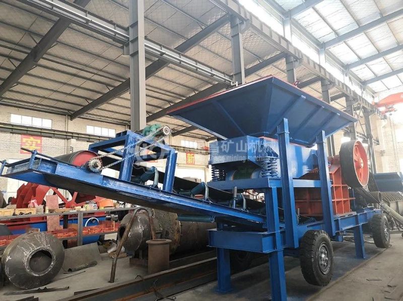 Limestone Stone Crusher Mobile Jaw Crusher Line Aggregate Rock Stone Crushing Plant Mobile Crushing Station