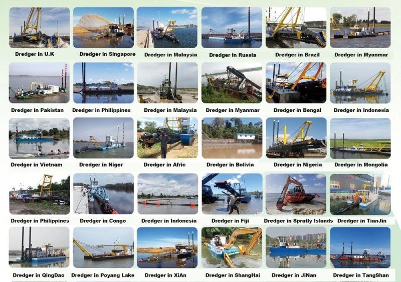 China Large Dredge for Dredging Project or Land Reclaim Project with 4000 Cubic Flow Per Hour