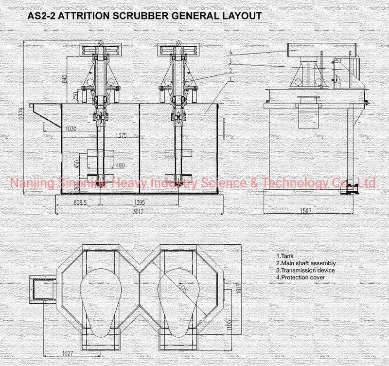 Attrition Scrubber Attrition Cells for Silica Sand Purity, Ore Washing, Gravel Cleaning, Mineral Processing