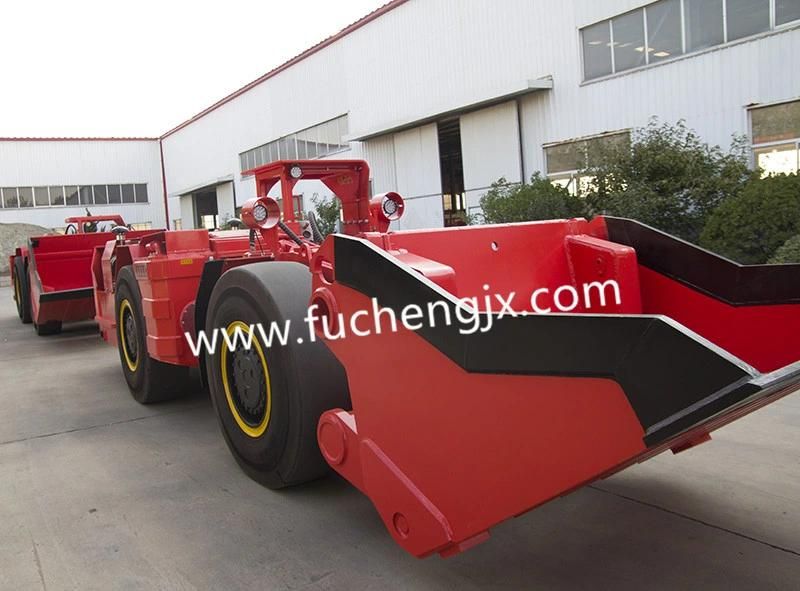 Hydraulic underground mining loader/ scooptram with 3cbm capacity backhoe