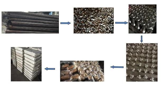 7 11 12 Degree Tapered Horse Drilling Bits for Rock Drilling Tunnelling