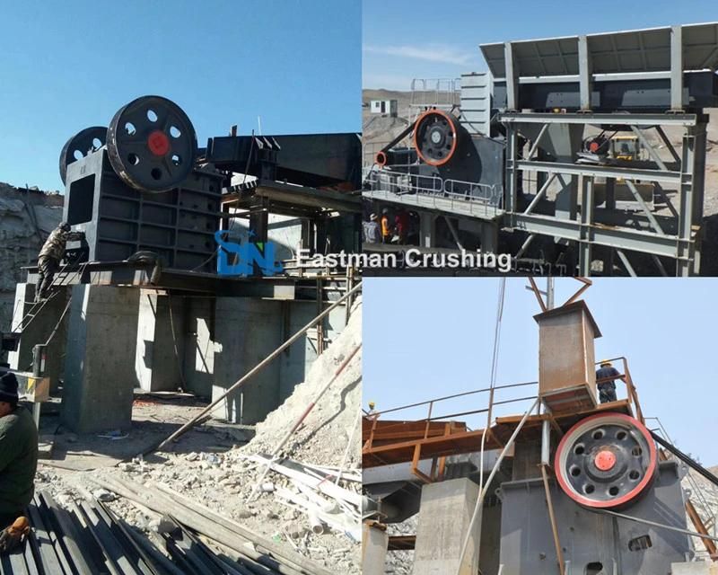 PE150*250 PE250*400 PE400*600 PE500*750 Granite Limestone Basalt Hard Stone Mining Process Rock Jaw Crusher