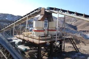 500tph Cyan Stone Crushing Plant