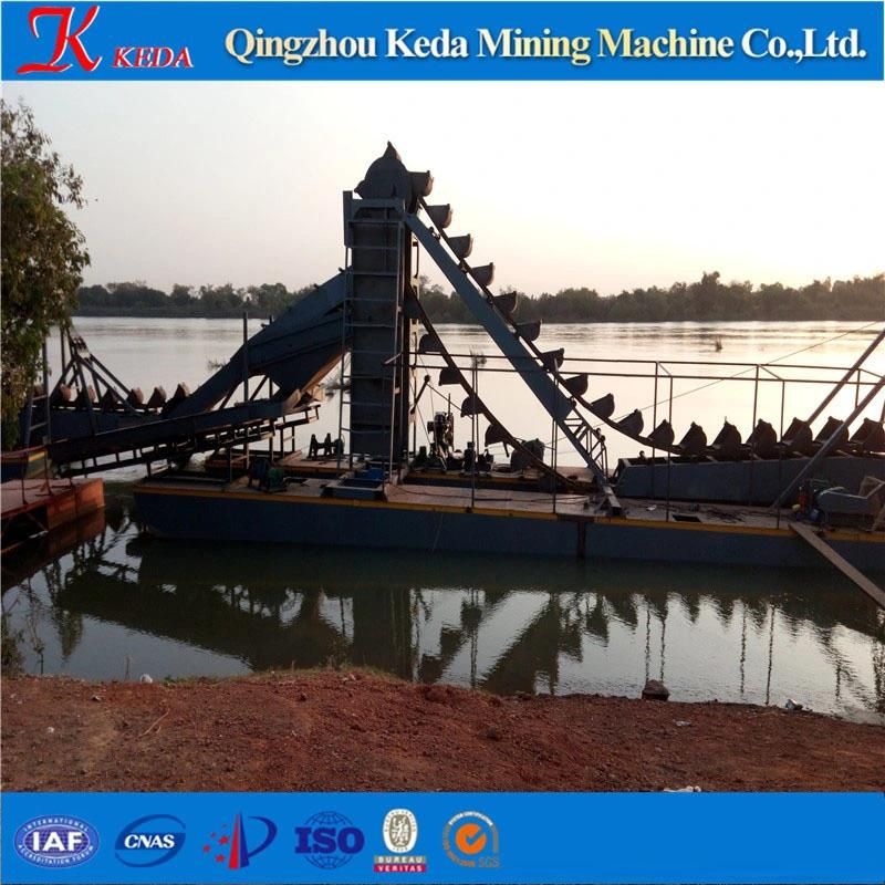 Best Small Bucket Type Chain Gold Dredger/Diamond Mining Dredger