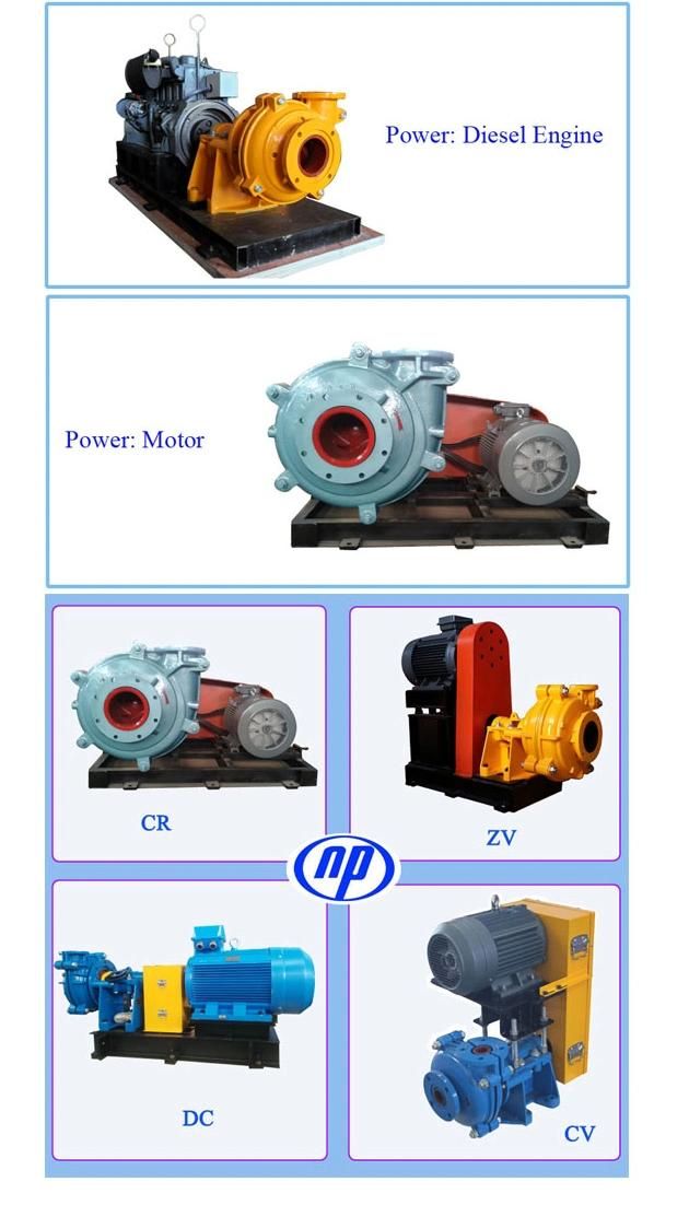 Naipu 150zjpump 441m3 Copper Abrasive Pulp Special Pump