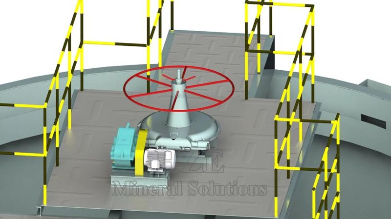 Barite Mining Processing Plant High-rate Thickener with High Density Thickening