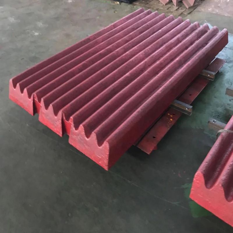 Manganese Casting Sandvik Jm1206, Jm1208, Jm1312 Jaw Crusher Parts Tooth Plate Jaw Plate