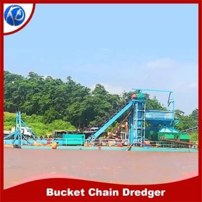 Mining Machinery Sand Dredge Gold Bucket Chain Dredger for Sale