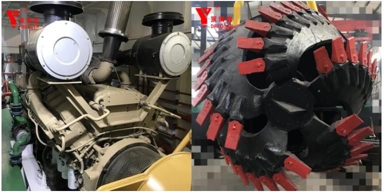 China Customized 20 Inch Marine Engine Cutter Suction Dredger for Sale
