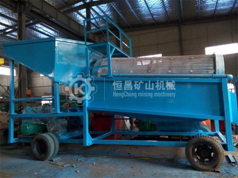 100 Tph Mobile Alluvial Mineral Gold Placer Gold Mining Processing Washing Plant