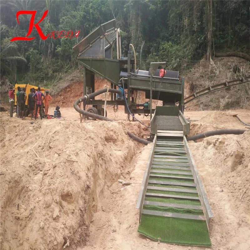 High Recovery Ratio Gold Process Plant Mobile Trommel