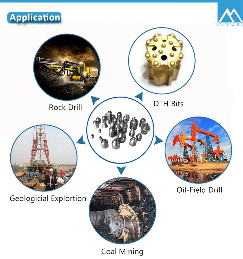 Tungsten Cemented Carbide Button for Rock Drill Oil Field Drill