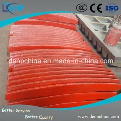 High Manganese Jaw Plate for Different Brands of Jaw Crushers