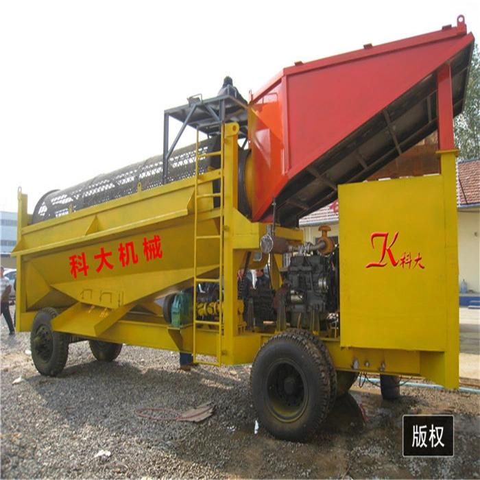 Keda Movable Placer Gold Mining Equipment with Patents (1-500t/h)