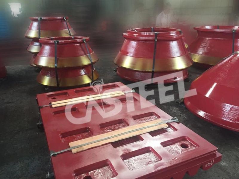 High Manganese Steel Jaw Crusher Parts Side Cheek Plates Minyu