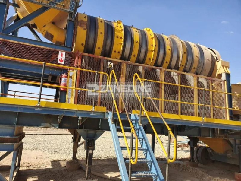 Rotary Drum Stone Washer Machine Is Used for Washing Stone and Sand