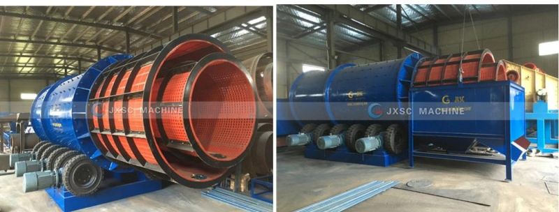 Alluvial Gold Trommel Scrubber Washing Plant Mobile Rotary Mining Ore Recover Mineral Waschanlage Sieve Washing Machine for China Sale