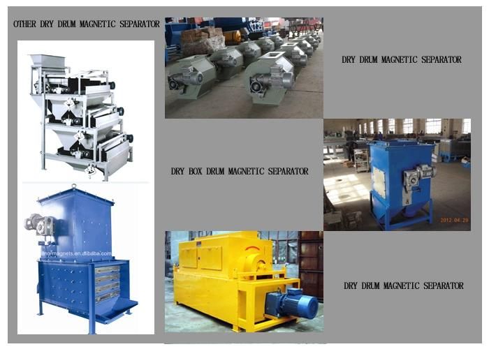 Plastic Industry Fine Powder Box Type Drum Iron Sand Magnetic Separator Machine