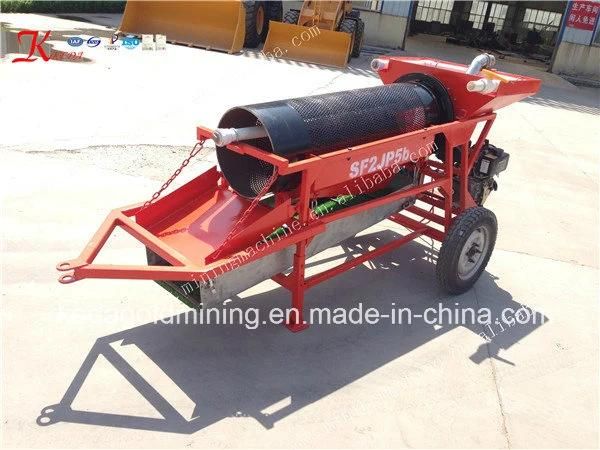 Portable Mining Machine Mineral Separator Rotary Gold Trommel Wash Plant