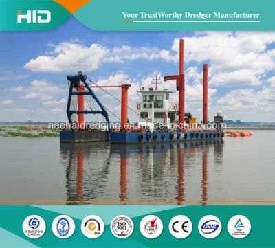 Water Flow 5000m3/H Cutter Suction Dredger Dredging in River for Sale