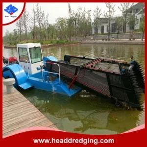 High Efficiency Low Price Aquatic Weed Cutting Harvester Trash Skimmer