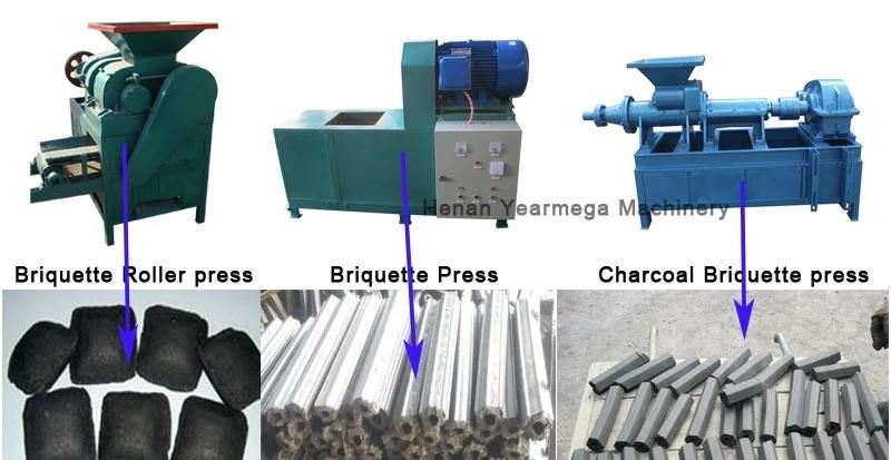 New Design of Briquette Charcoal Bar Extruding Machine with Different Sizes and Shapes