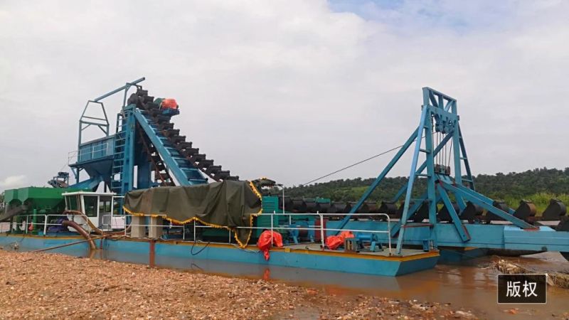 Gold Mining Machine Bucket Ladder Dredger for Diamond Dredging