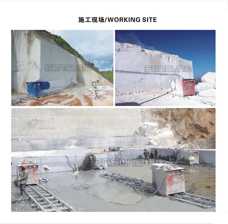 Diamond Wire Saw Cutting Machine for Granite and Marble Quarry