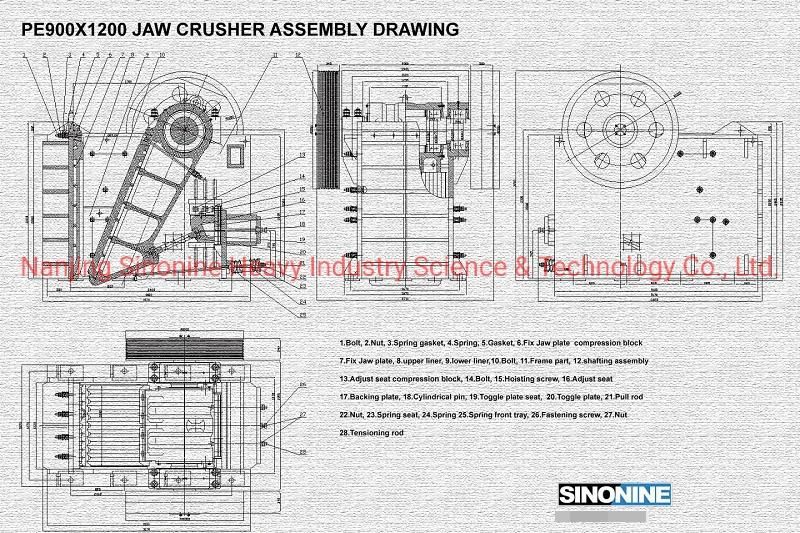 High Quality Jaw Crusher / Crushing and Mining Equipment / Gold Rock Crusher