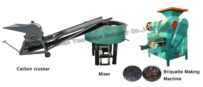 Good Performance of Briquette Press Machine to Make Charcoal Ball