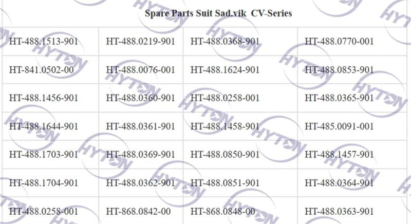 VSI Crusher Spare Parts Suit for Sandvik CV217 Rotor Tip Set