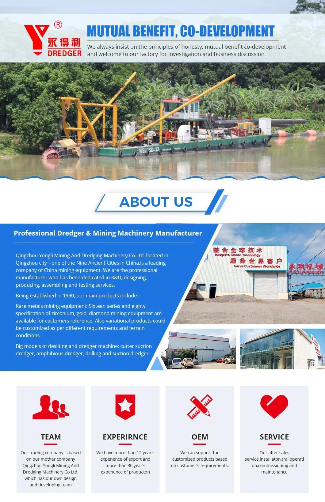 China Manufactory River Dredging Sand Dredger Machine Bucket Wheel Suction Dredger