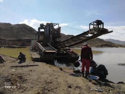 100m3/Hour Bucket Chain Gold Mining Dredger for Sales in New Papua Guinea