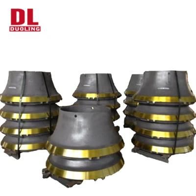 High Manganese Steel Spare Concave Cone Crusher Parts