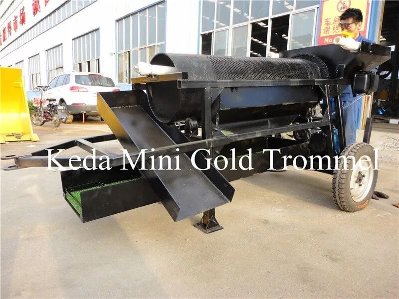 Mobile Gold Mining Machinery with Own Patent Gold Washing Plant Gold Washing Trommel Screen