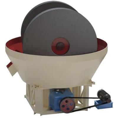 China Double Wheel Wet Pan Mill for Gold