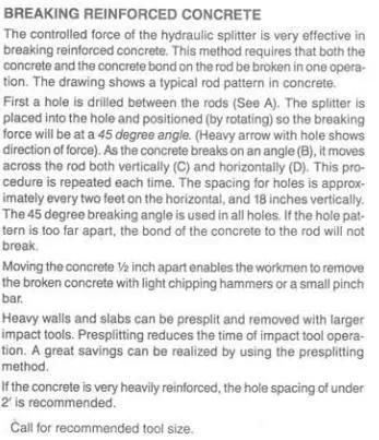 Stone Rock Hydraulic Splitter for Mining Quarry