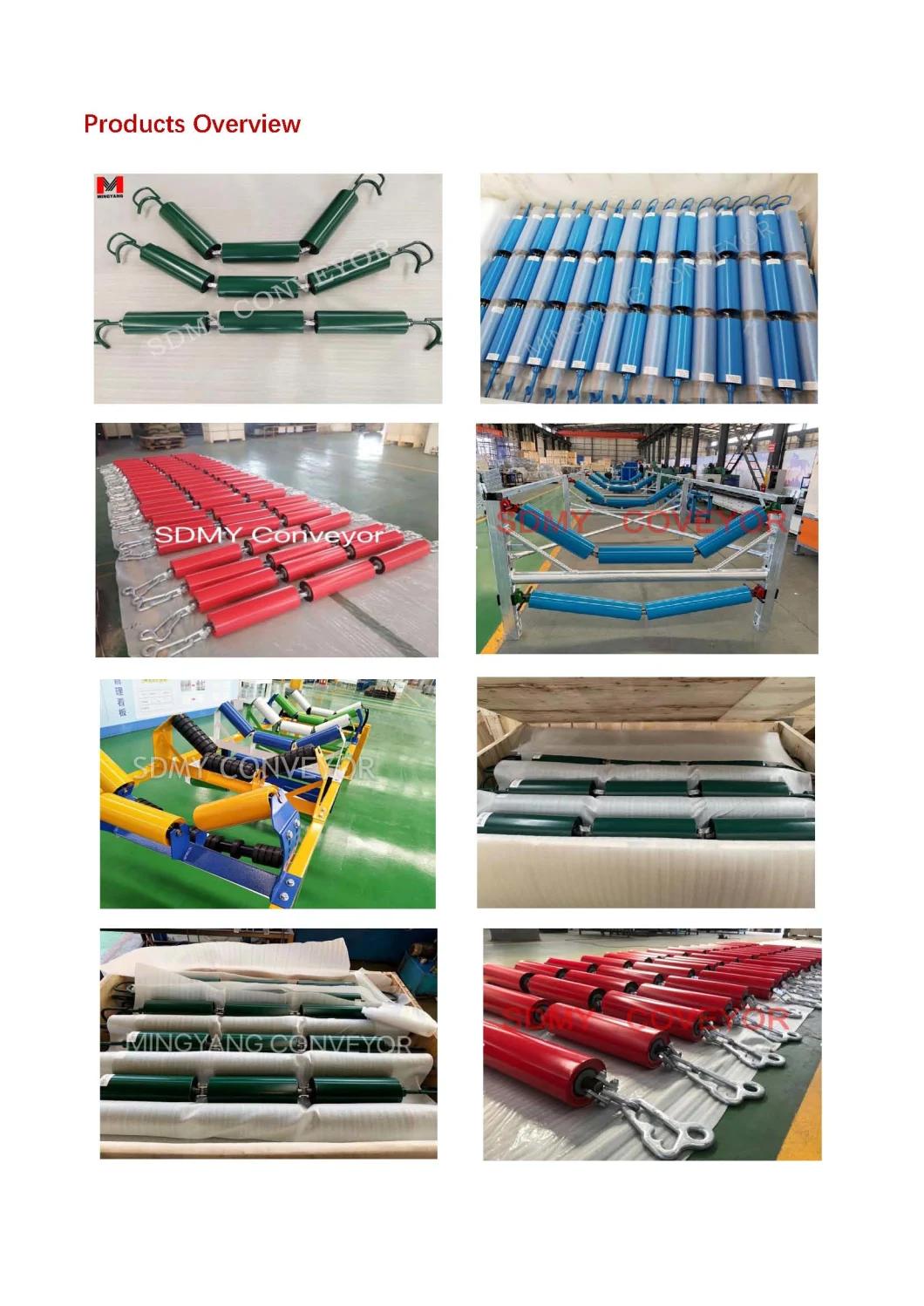 Conveyor Suspended Idler with Rubber Coated Roller