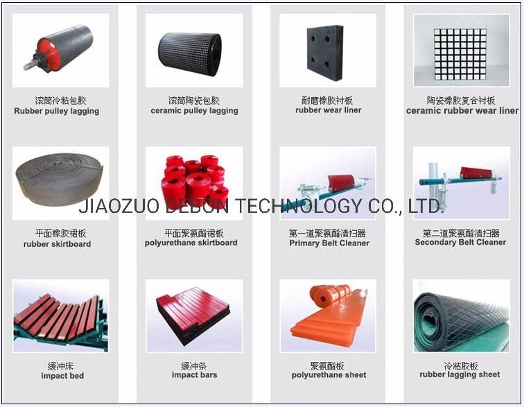 China Conveyor Pulley Lagging Material Rubber Ceramic Lagging