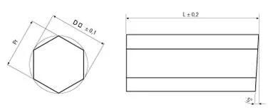 Gw Carbide - Octagonal Tips / Carbide Customized Hexagonal Tips with High Resistance and Good Quality