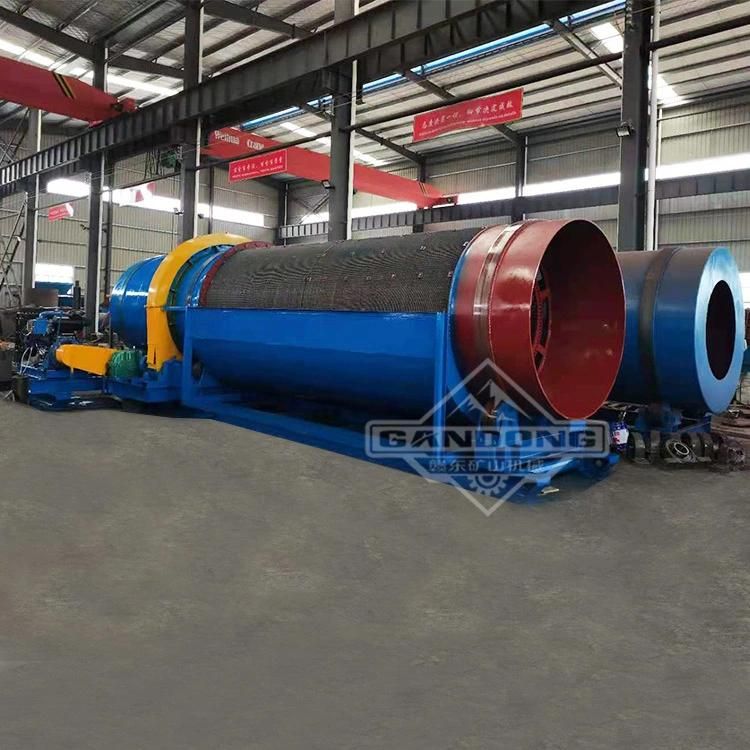 300tph Big Capacity Sticky Clay Gold Manganese Ore Rotary Drum Scrubber Washing Plant