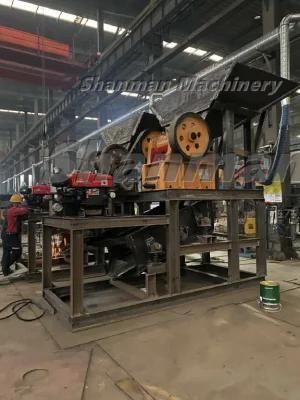 Diesel Engine Movable Jaw Crusher 20tph