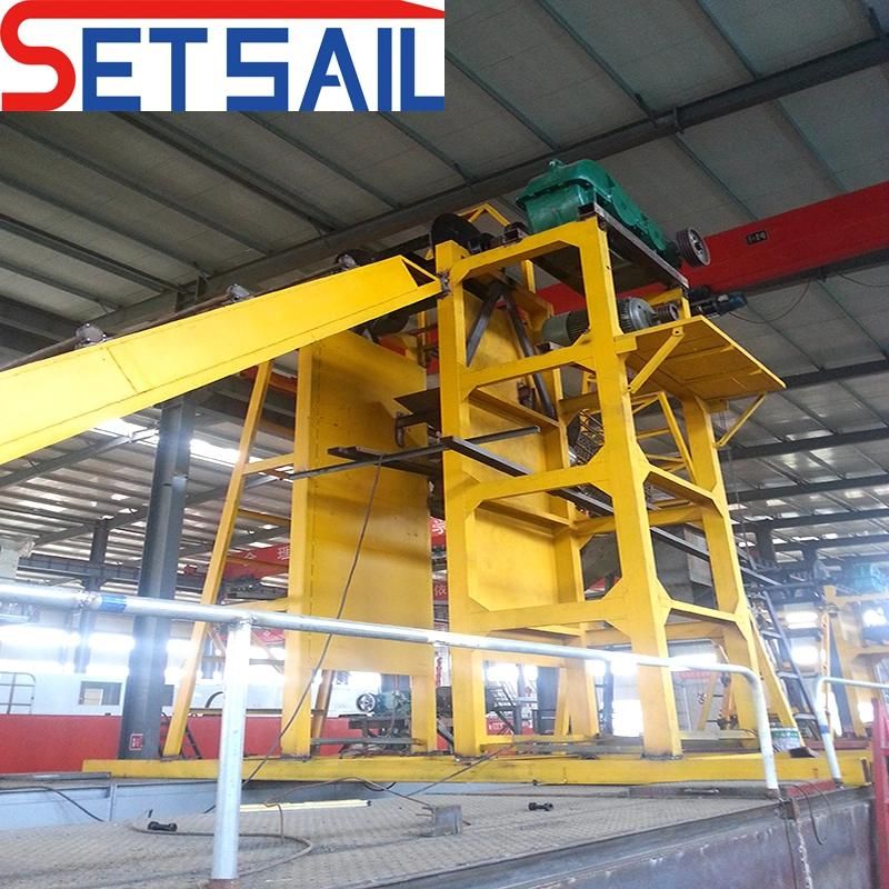 High Capacity Process Gold and Diamond Mixture Dredger with Jigging