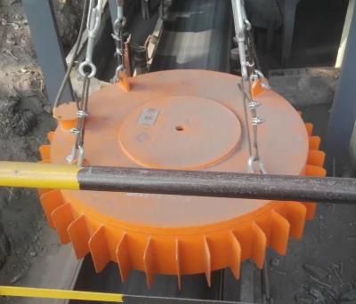 Suspended Electromagnets for Conveyor Belt to Protect Crusher From Damage