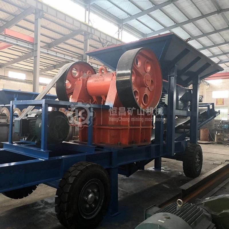 (China top Manufacturer) Alluvial Rock Gold Equipments Stone Crusher Limestone Mobile Crushing Plant PE250*400 PE 400*600 Copper Ore Jaw Crusher Price List