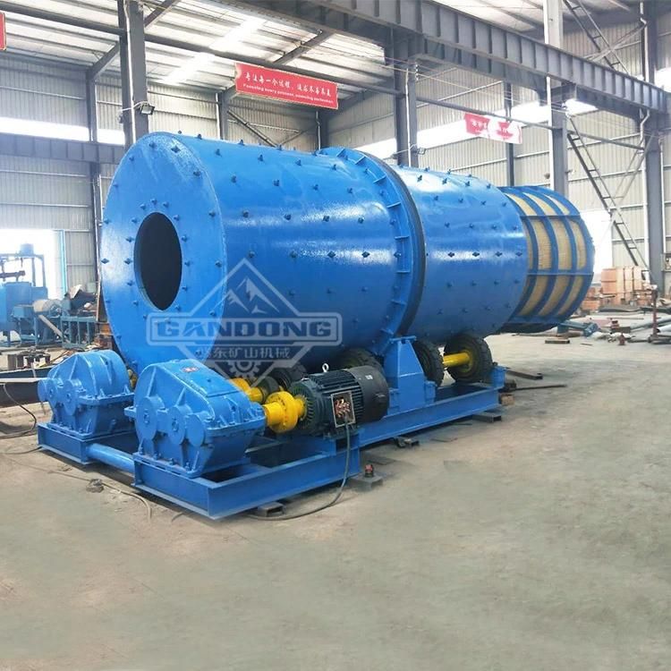 100tph Tire Type Drum Rotary Scrubber Mining Equipment for Gold Chrome Manganese Ore Washing