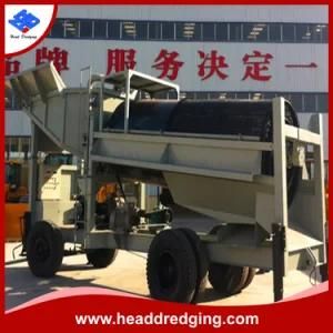 Mineral Trommel Washing Machine Portable Mobile Gold Mining Machine with Wheels