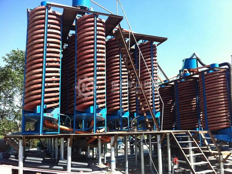 Spiral Chute Mining Equipments for Coal Wash Plant and Silica Zircon Sand Plant